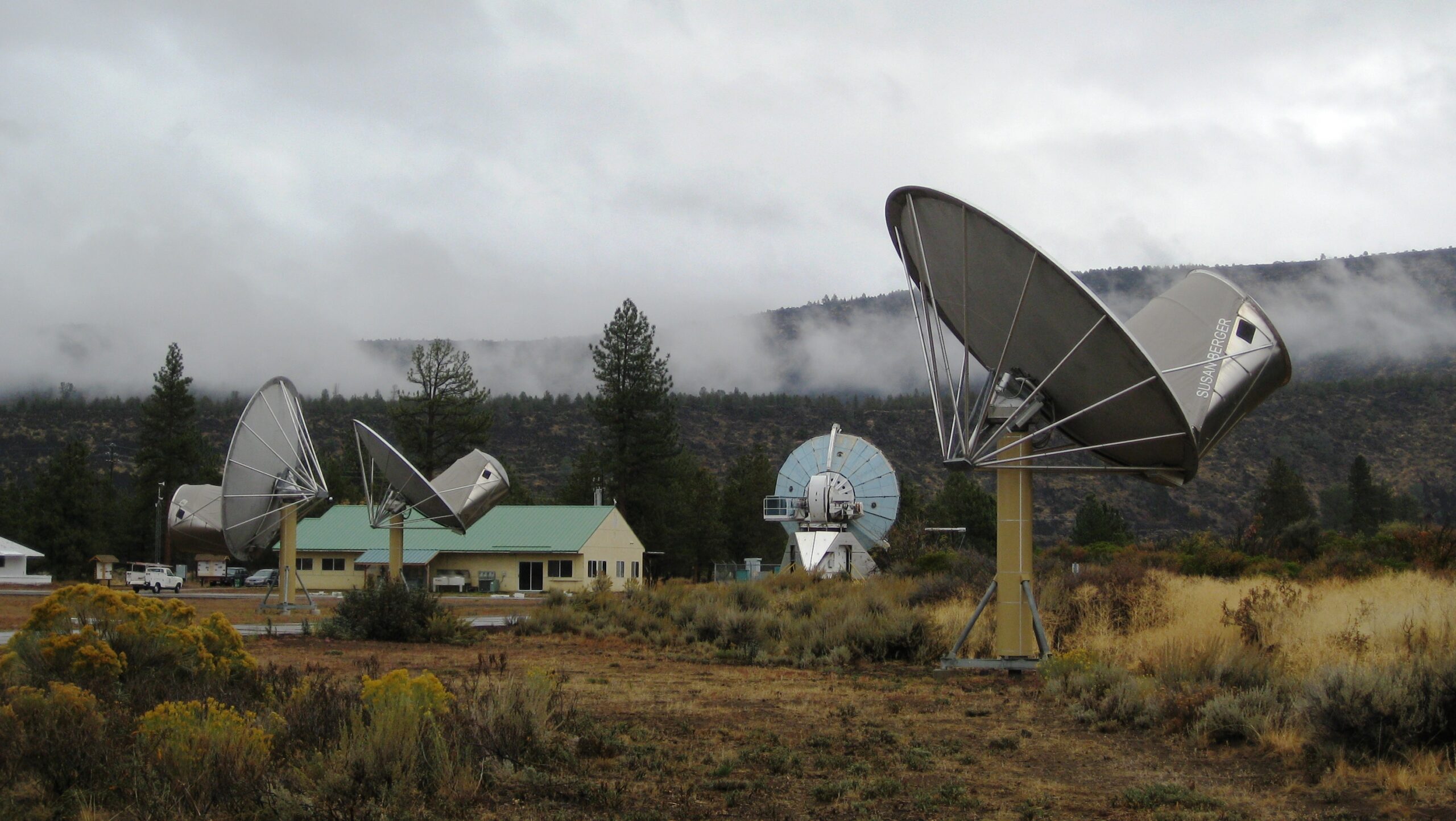 Radio dishes at the Allen Telescope Array in Hat Creek, California.